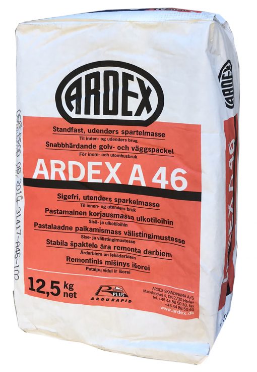 A 46 Ardex Cement sprickor hål